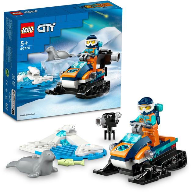 Zestaw klocków LEGO City Skuter śnieżny badacza Arktyki 70 elementów (60376) - obraz 9