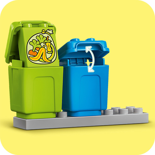 Zestaw klocków LEGO DUPLO Ciężarówka recyklingowa 15 elementów(10987) - obraz 3