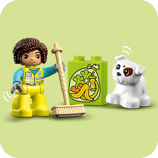 Zestaw klocków LEGO DUPLO Ciężarówka recyklingowa 15 elementów(10987) - obraz 5
