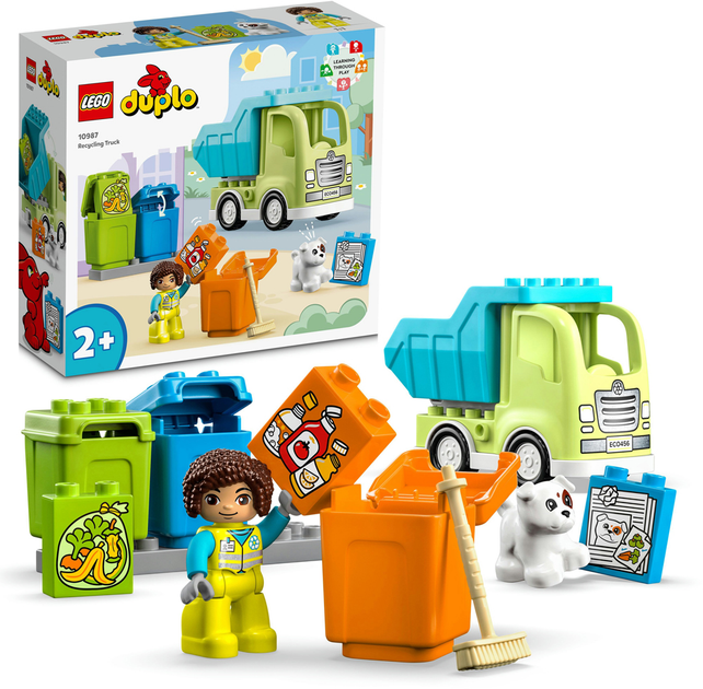 Zestaw klocków LEGO DUPLO Ciężarówka recyklingowa 15 elementów(10987) - obraz 6
