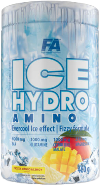 Aminokwasy FA Nutrition ICE HYDRO AMINO 480g Mango Cytryna (5902448246611) - obraz 1