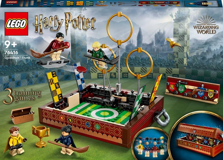 Zestaw klocków LEGO Harry Potter Quidditch kufer 599 elementów (76416) - obraz 1