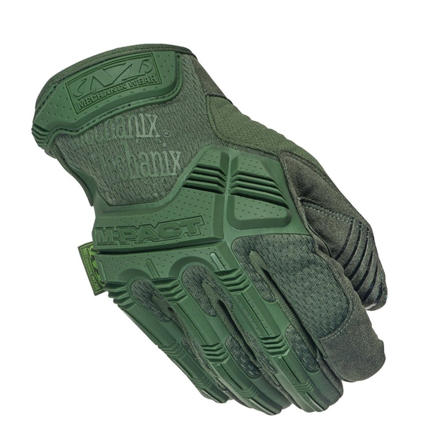 Тактичні рукавички Mechanix M-Pact Glove Olive MPT-60 - зображення 1