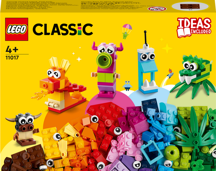 Zestaw klocków LEGO Classic Kreatywne potwory 140 elementów (11017) - obraz 1