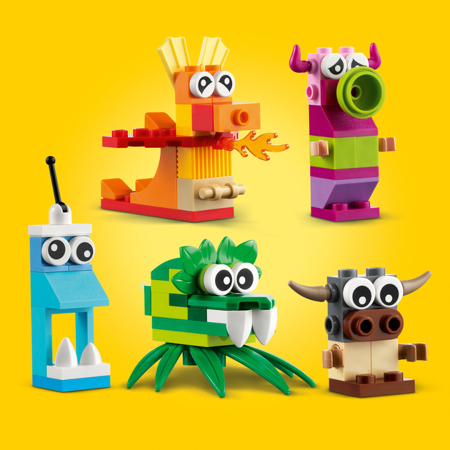 Zestaw klocków LEGO Classic Kreatywne potwory 140 elementów (11017) - obraz 7