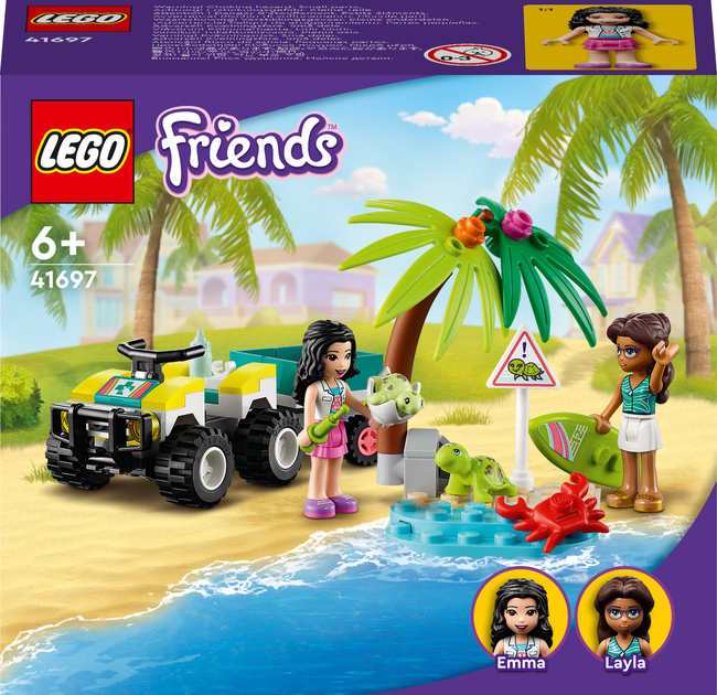 Zestaw klocków LEGO Friends Pojazd do ratowania żółwi 90 elementów (41697) - obraz 1