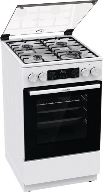 Kuchenka gazowa z piekarnikiem elektrycznym Gorenje GK5C41WH (3838782621185) - obraz 2
