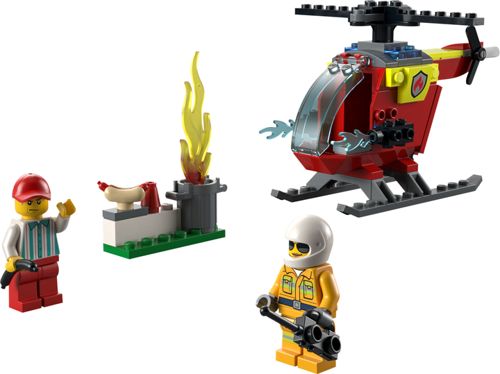 Zestaw klocków LEGO City Helikopter strażacki 53 elementy (60318) - obraz 6