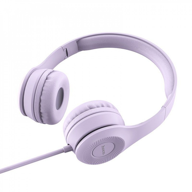 Большие наушники лапухи с микрофоном Hoco W21 purple 29273 купить в ...