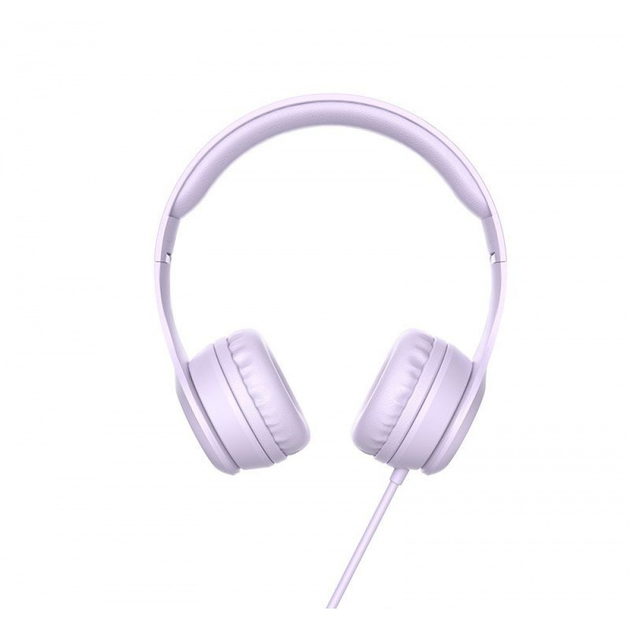 Большие наушники лапухи с микрофоном Hoco W21 purple 29273 - Фото 4 Большие наушники лапухи с микрофоном Hoco W21 purple 29273 - изображение 4