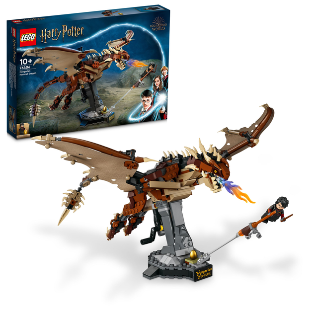 Zestaw klocków LEGO Harry Potter Smok rogogon węgierski 671 element (76406) - obraz 2