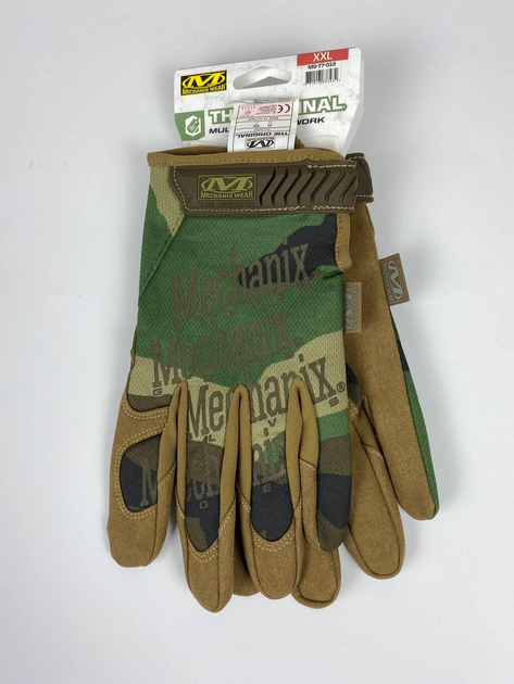 Тактичні рукавички Mechanix Fastfit вудленд XL - зображення 1