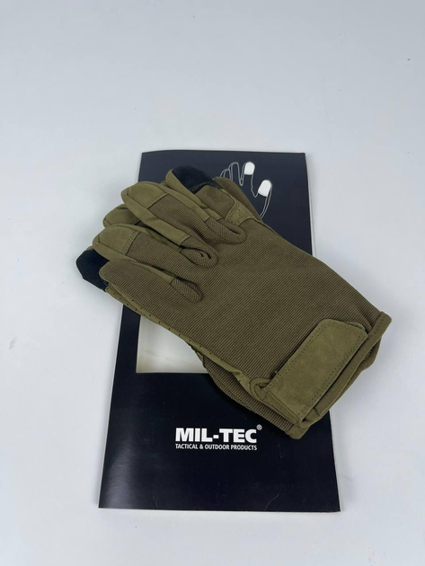 Тактичні рукавички Mil-Tec Combat Touch олива XL - зображення 2