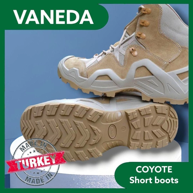 Короткие тактические летние ботинки VANEDA Ванеда Койот 42 - изображение 2