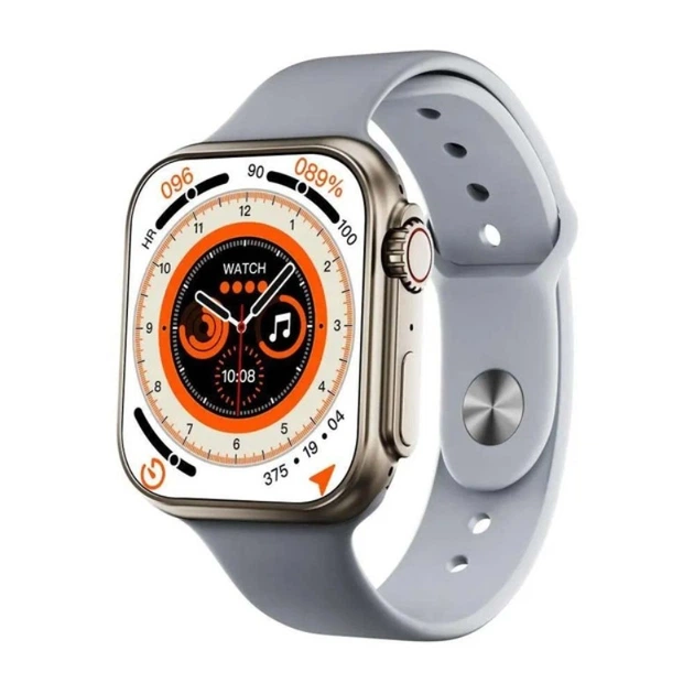 Умные смарт часы XO M8 Mini Ultra 44mm Smart Watch наручные смарт-часы с функцией приема звонков серый - Фото 1 Умные смарт часы XO M8 Mini Ultra 44mm Smart Watch наручные смарт-часы с функцией приема звонков серый - изображение 1