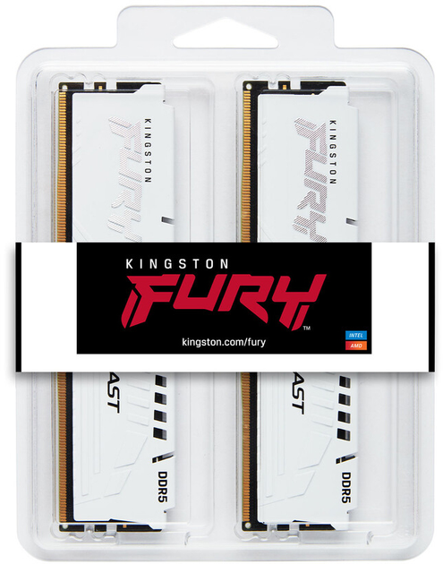 Оперативная память Kingston Fury DDR5-5600 32768MB PC5-44800 (Kit of 2x16384) Beast White (KF556C40BWK2-32) - изображение 5