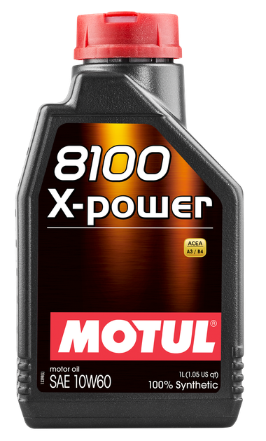 Олива Motul 8100 X-Power SAE 10W60 1Л - Фото 1 Олива Motul 8100 X-Power SAE 10W60 1Л - зображення 1