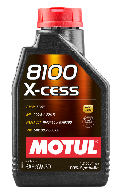 Олива Motul 8100 X-Cess SAE 5W30 1Л - Фото 1 Олива Motul 8100 X-Cess SAE 5W30 1Л - зображення 1