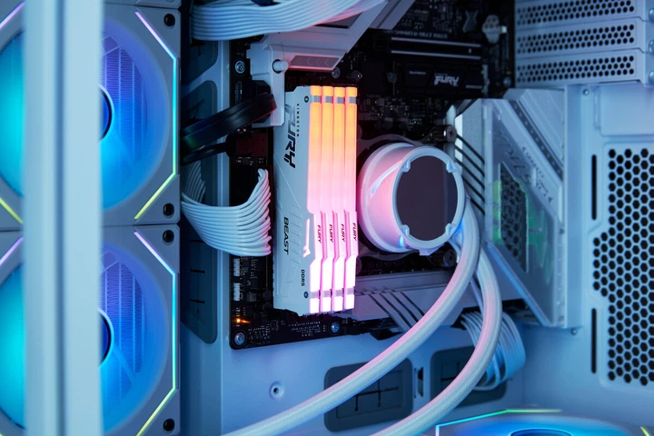 Pamięć RAM Kingston Fury Beast DDR5-6000 RGB 32768MB PC5-48000 (Kit of 2x16384) White (KF560C30BWEAK2-32) - obraz 8