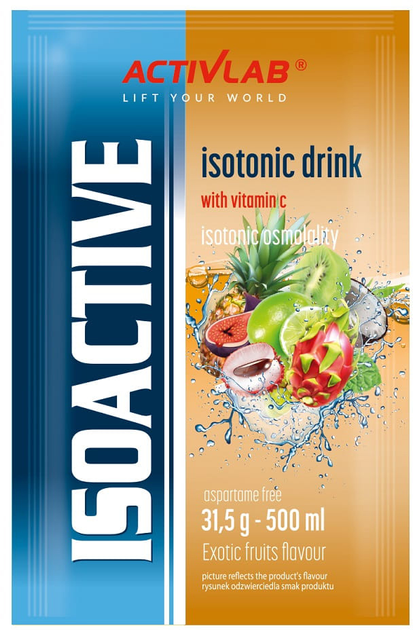 Ізотонік ActivLab Isoactive 31.5 г Екзотичні фрукти (5907368885759) - зображення 1
