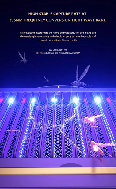 Портативная лампа для уничтожения комаров электрическая Electric Shock Mosquito Lamp - Фото 4 Портативная лампа для уничтожения комаров электрическая Electric Shock Mosquito Lamp - изображение 4