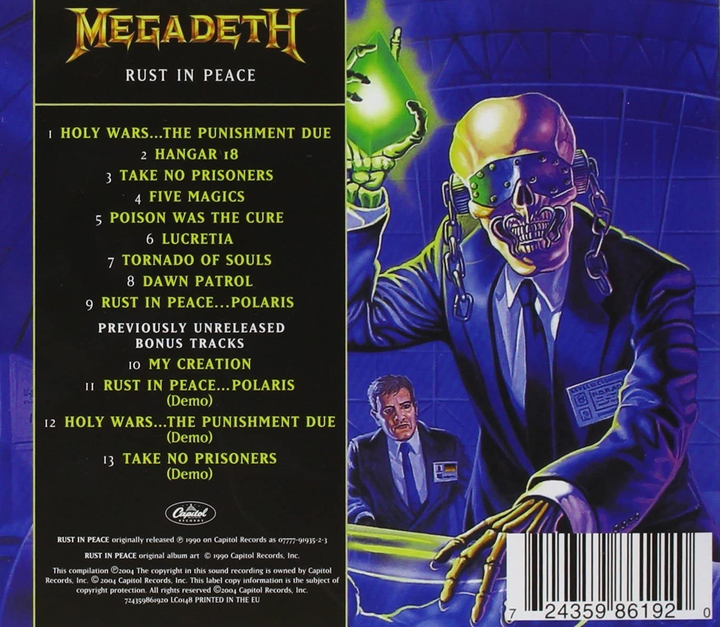 【美品】Megadeth Rust in Peace ピクチャーディスク Megadeth – Rust In Peace – Vinyl (LP, Album, Picture Disc