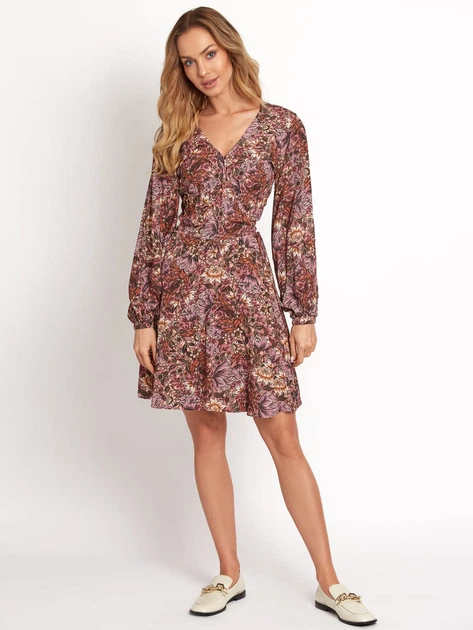 Sukienka damska boho KOLORLI Triss 36 Różowa (5903738175636) - obraz 3