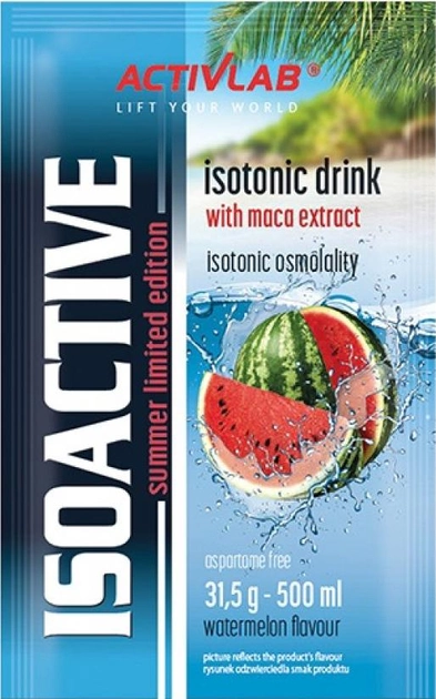 Rozetka.pl | Napój izotoniczny ActivLab Isoactive 31.5 g Watermelon (5907368839820) – kupuj z dostawą na terenie Polski