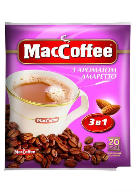 Купить Маккофе 3в1 Амаретто 20 пакетиков по 18г (86629) – ROZETKA ...
