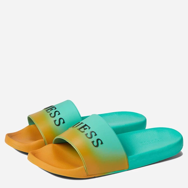 Мужские шлепанцы для пляжа Guess 761104320 41 (8) 27 см Зеленые (1159780075) - Фото 2 Мужские шлепанцы для пляжа Guess 761104320 41 (8) 27 см Зеленые (1159780075) - изображение 2