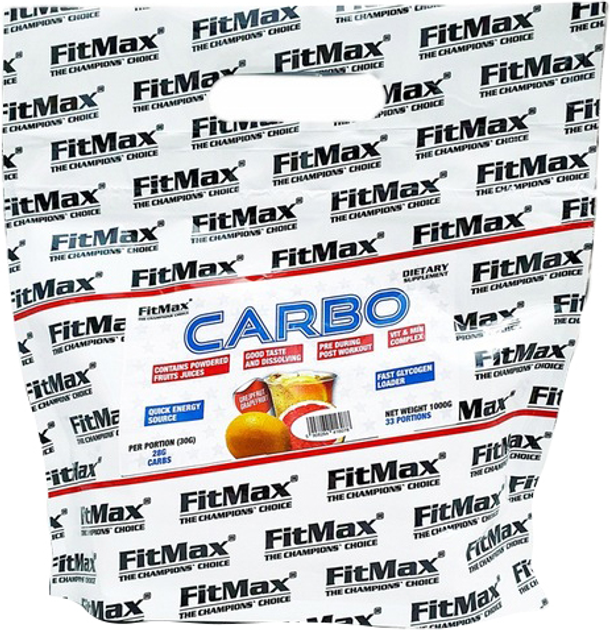Carbo proszek FitMax Carbo smak 1000 g Grejpfrut (5908264416078) - obraz 1