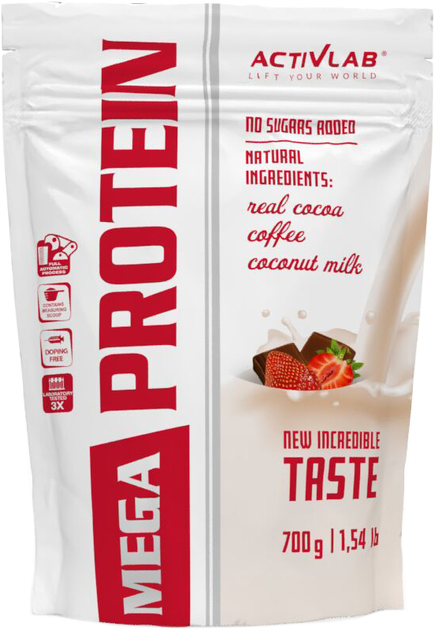 Białko ActivLab Mega Protein 700 g Chocolate-Strawberry (5907368801476) - obraz 1