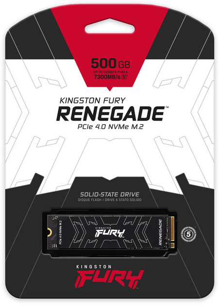 Dysk SSD Kingston FURY Renegade SSD 500 GB M.2 2280 NVMe PCIe Gen 4.0 x4 3D TLC NAND (SFYRS/500G) - obraz 11