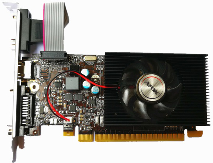 AFOX PCI-Ex GeForce GT 730 2GB GDDR3 (128bit) (954/1333) (VGA, DVI, HDMI) (AF730-2048D3L6) - obraz 1