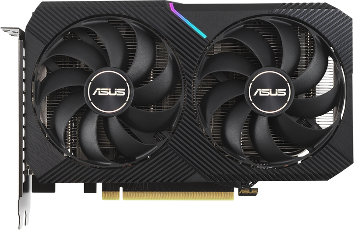 Asus PCI-Ex GeForce RTX 3060 Dual V2 LHR 12GB GDDR6 (192bit) (1777/15000) (1 x HDMI, 3 x DisplayPort) (DUAL-RTX3060-12G-V2) - зображення 1