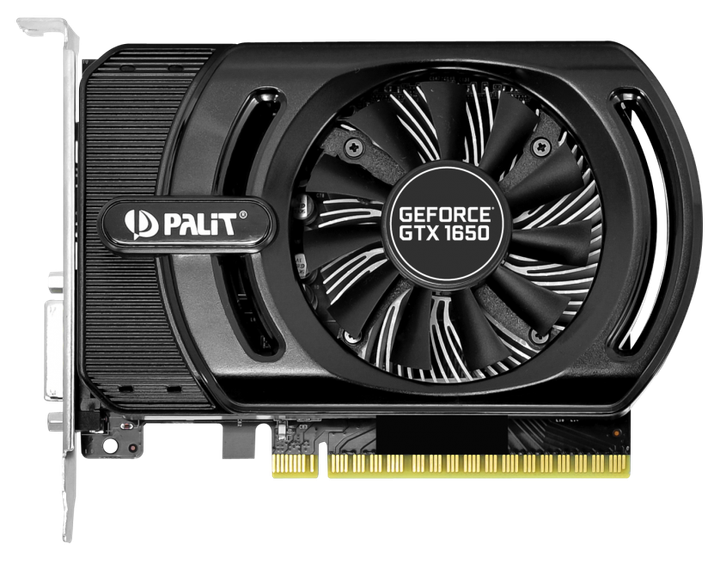 Palit PCI-Ex GeForce GTX 1650 StormX 4GB GDDR5 (128bit) (1485/8000) (HDMI, DVI-D) (NE51650006G1-1170F) - зображення 1