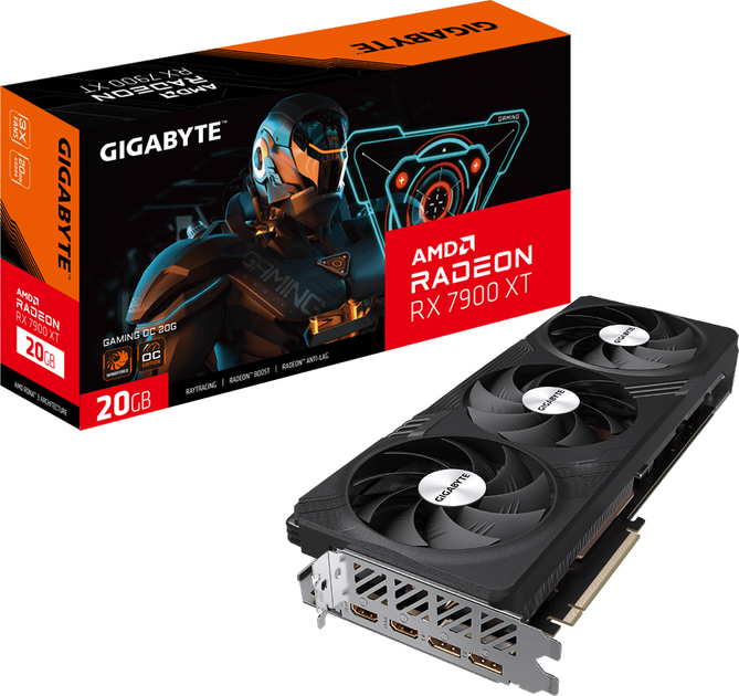 Gigabyte PCI-Ex Radeon RX 7900 XT Gaming OC 20G 20GB GDDR6 (320bit) (2535/20000) (2 x HDMI, 2 x DisplayPort) (GV-R79XTGAMING OC-20GD) - obraz 8