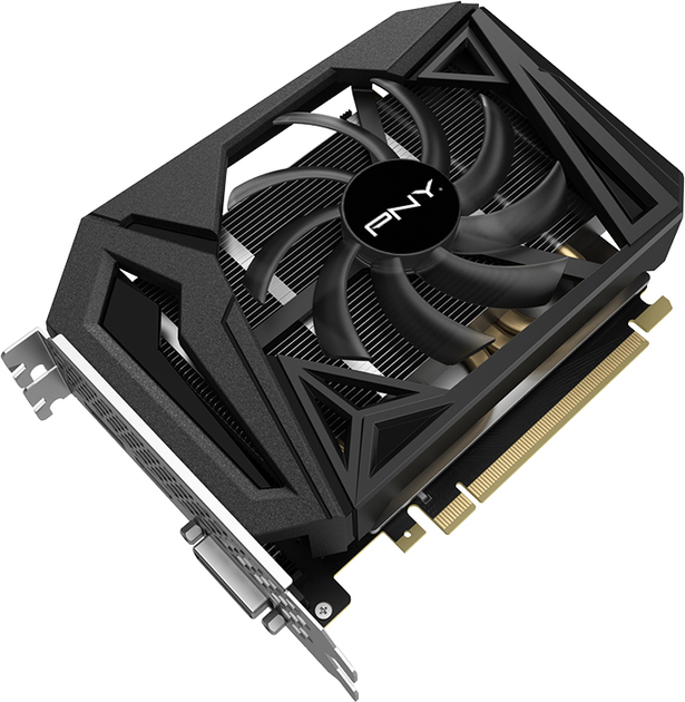 PNY PCI-Ex GeForce GTX 1660 Super Single Fan 6GB GDDR6 (192bit) (1530/14000) (HDMI, DisplayPort, DVI-D) (VCG16606SSFPPB) - obraz 2