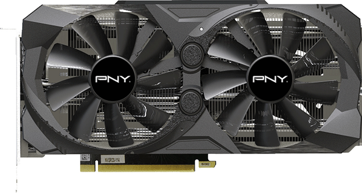 PNY PCI-Ex GeForce RTX 3070 UPRISING Dual Fan LHR 8GB GDDR6 (256bit) (1725/14000) (HDMI, 3 x DisplayPort) (VCG30708LDFMPB) - зображення 1