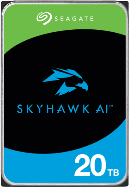 Жорсткий диск Seagate SkyHawk Al HDD 20TB 7200rpm 256MB ST20000VE002 3.5" SATAIII - зображення 1