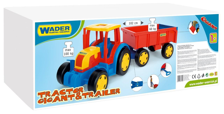 Gigantyczny traktor z przyczepą Wader (66100) - obraz 2