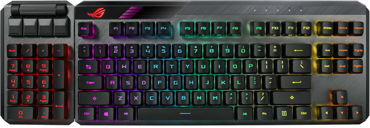 Klawiatura bezprzewodowa Asus ROG Claymore II Wireless Czarna (90MP01W0-BKUA01) - obraz 3