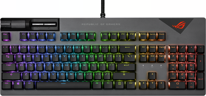 Клавіатура дротова ASUS ROG Strix Flare II NX Red EN PBT USB (90MP02D6-BKUA01) - зображення 4