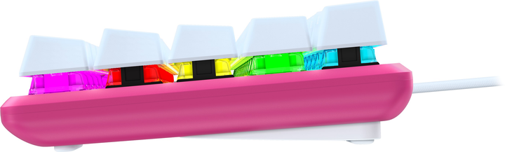 Клавіатура дротова HyperX Alloy Origins 60 HX Red USB Pink (572Y6AA) - зображення 6