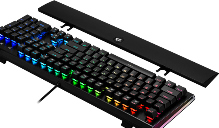 Klawiatura przewodowa Redragon Aryaman RGB USB Czarna OUTEMU Niebieska (RED-K569RGB) - obraz 8