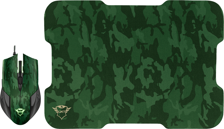 Миша Trust GXT 781 Rixa Camo Mouse & Pad USB Camouflage (23611) - зображення 1