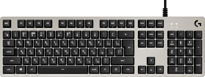 Klawiatura przewodowa Logitech G413 Silver Mechanical Gaming USB White (920-008476) - obraz 1