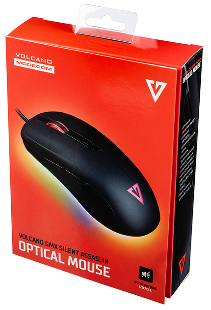 Mysz komputerowa Modecom Volcano GMX Assassin RGB Silent USB Czarna (M-MC-GMX-SILENT-ASSASSIN-100) - obraz 7