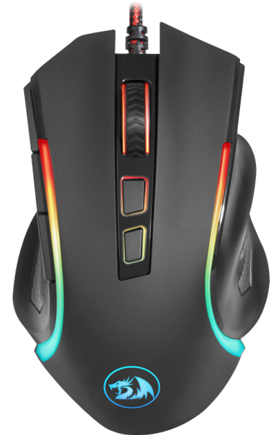 Mysz komputerowa Redragon Griffin USB Czarna (RED-M607) - obraz 1
