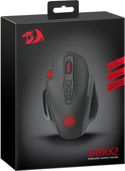 Миша Redragon Shark 2 Wireless Black/Red (RED-M688) - зображення 10